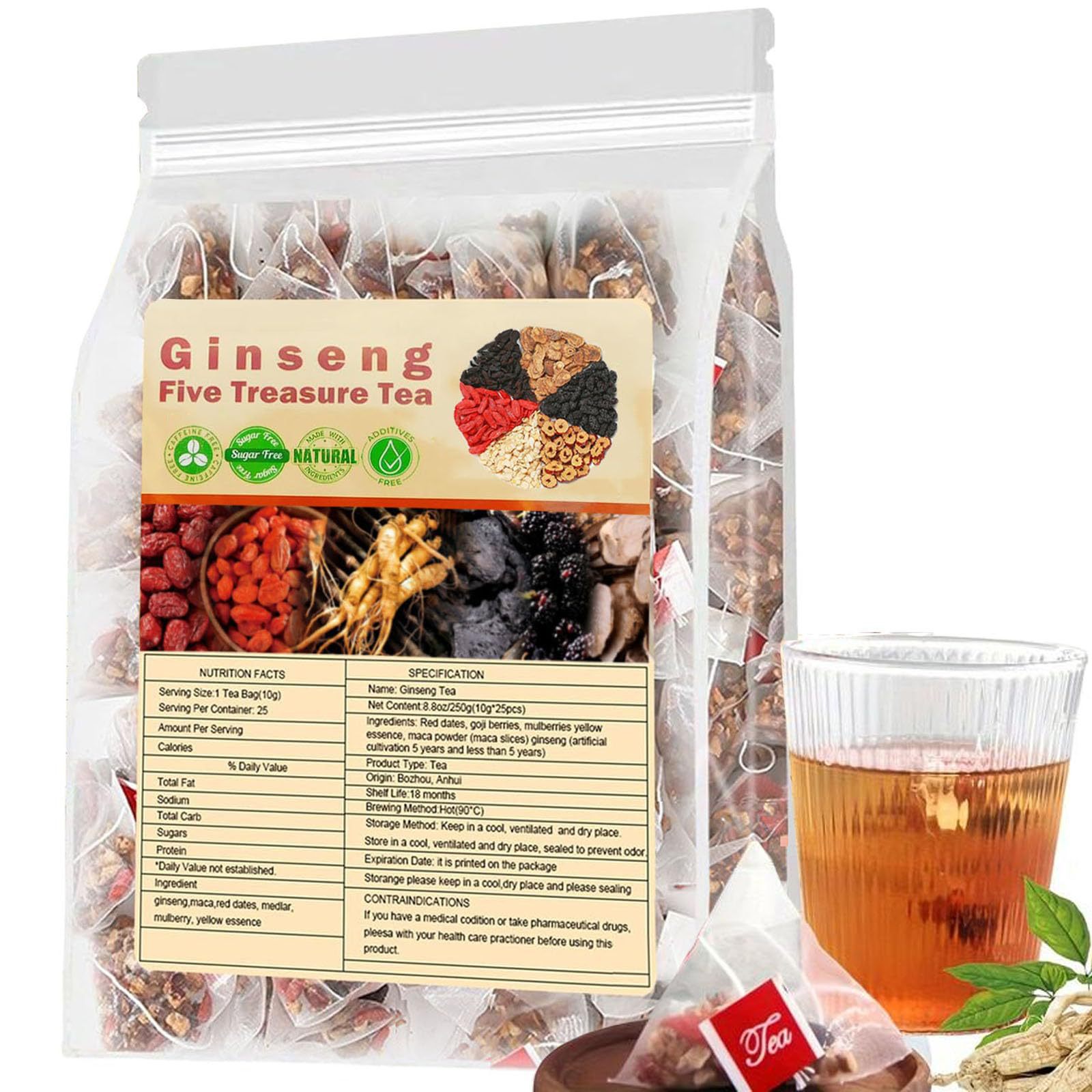 Ginseng Beş Hazine Çayı Böbrek - Herbal Wellness incelemesi ve fiyatı